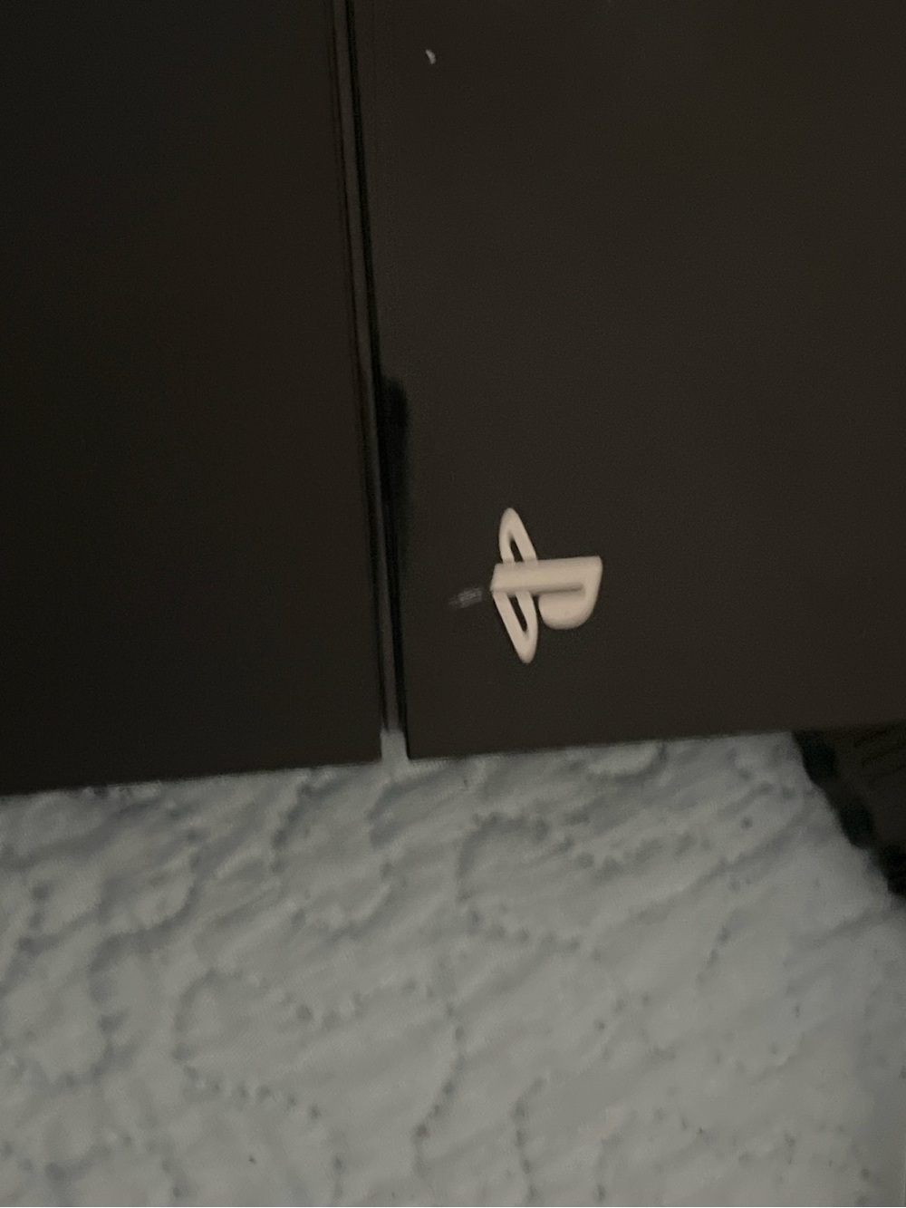 Sony Black Console Storage Stand with White PlayStation Logo